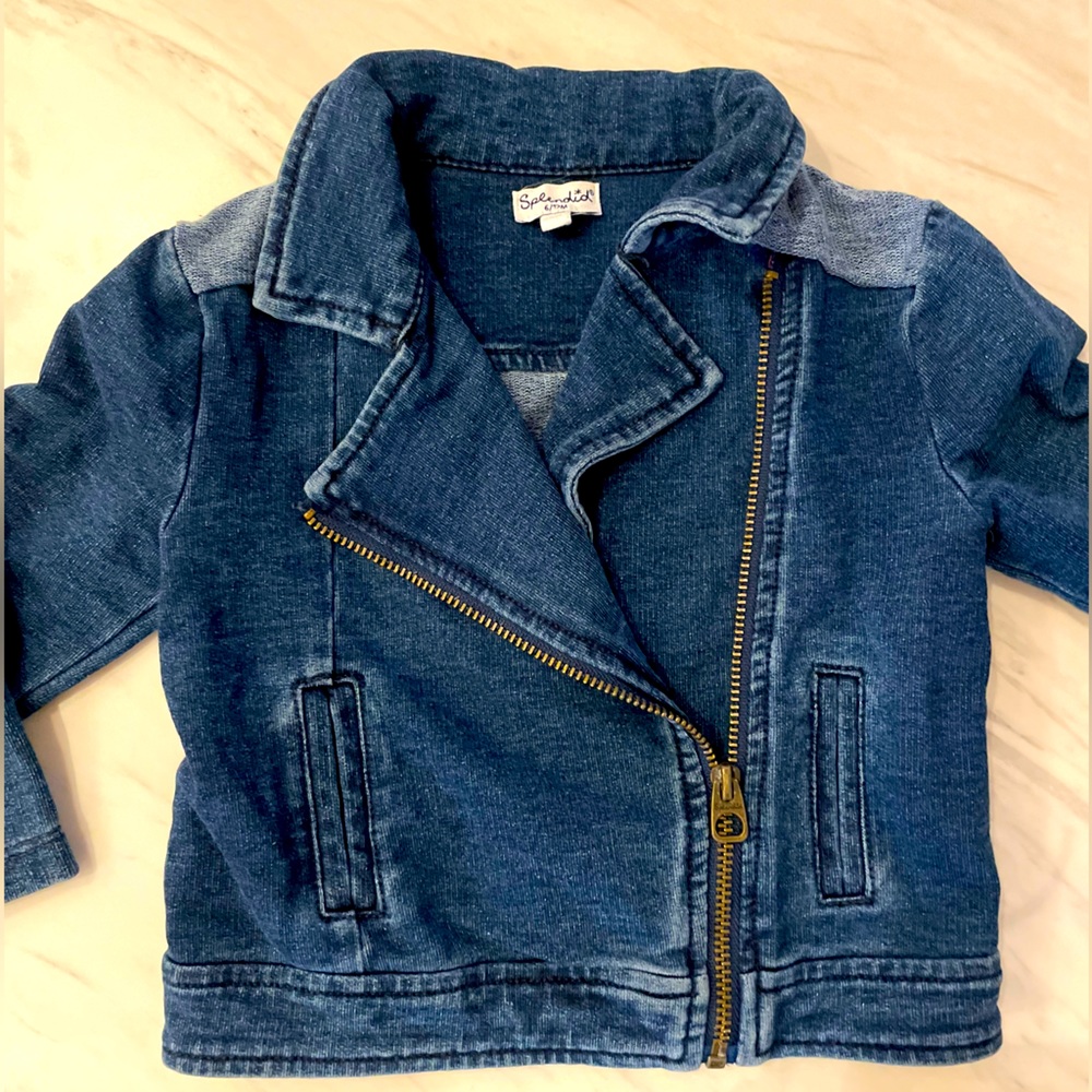 Splendid soft/stretchy denim jacket, 6-12 months